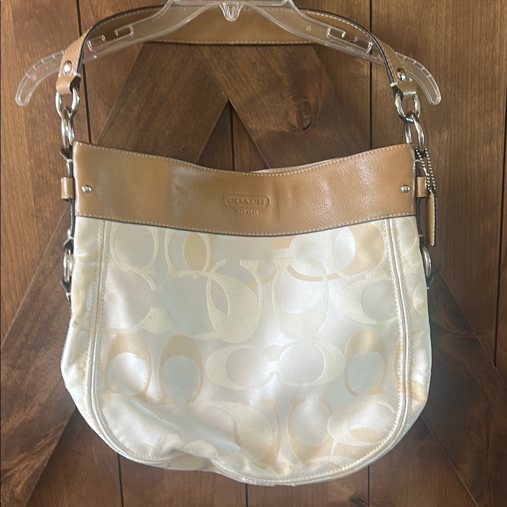 Coach Tan and Cream Women's Bag